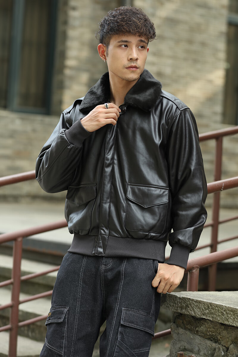 欧棒(orlbiorny) 飞行夹克 美国空军美国空军a2二战经典飞行员夹克