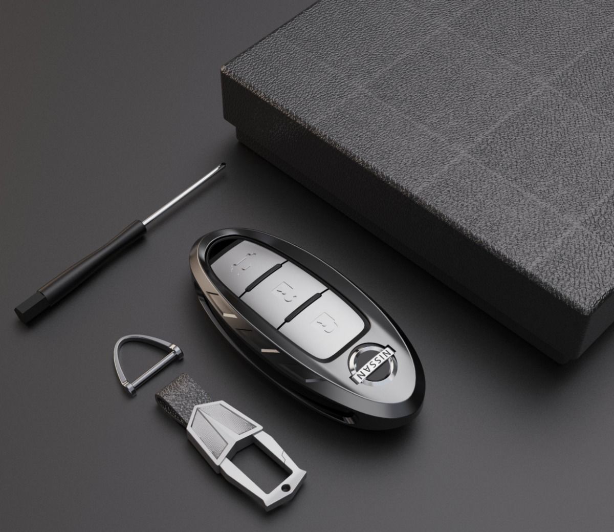 适用于东风日产轩逸钥匙套奇骏逍客骐达楼兰蓝鸟壳劲客西玛天籁钥匙包