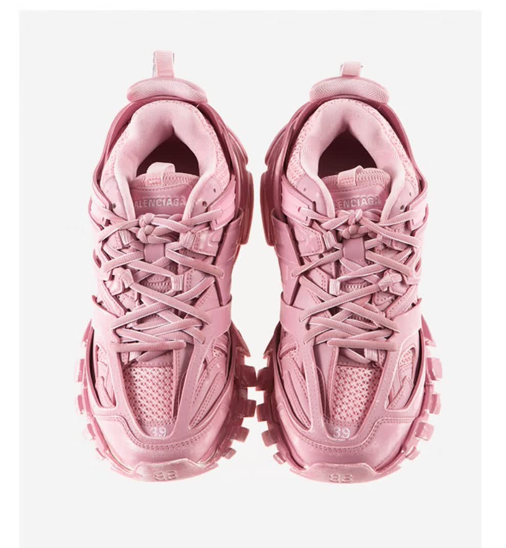 巴黎世家(balenciaga) 【新百货】 女士粉色track网布尼龙做旧运动鞋