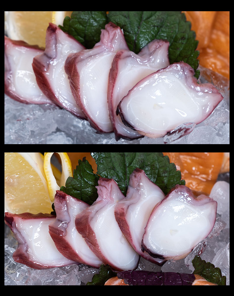 聚福鲜章鱼片刺身章鱼足切片80g盘海鲜年货刺身食材