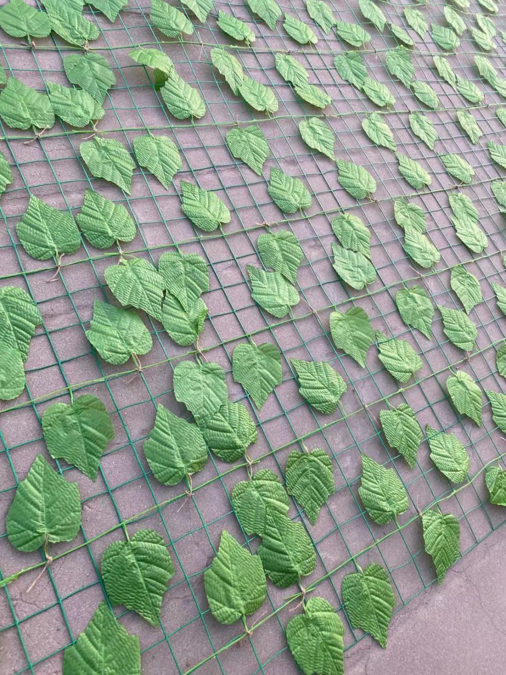 仿真绿叶网大型护栏绿叶装饰山体绿化护坡航拍遮阳仿真爬山虎加重款