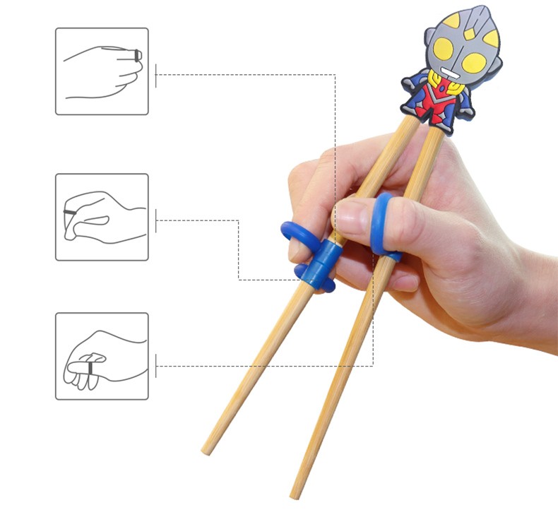 特价特百惠商场同款儿童筷子家用训练筷二3段6岁男童辅助宝宝学习吃饭