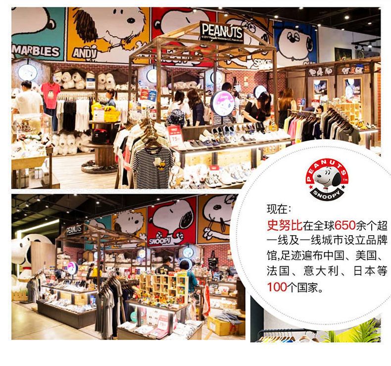 SNOOPY史努比女童外套男孩棒球服春秋季中大童户外运动服儿童夹克两面穿 20466B黑 150