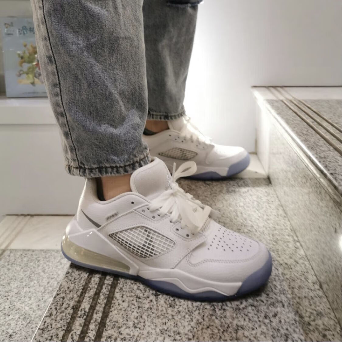 air mars aj 270 low 纯白女鞋乔270 气垫男鞋纯原篮球运动鞋 纯原aj