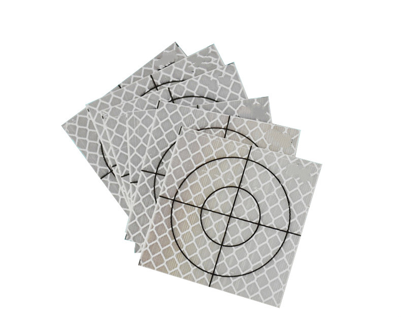 适用全站仪反射片测量反光贴隧道测量反光片自贴式棱镜纸反射片5cm5cm