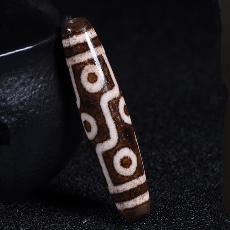 精品老料玛瑙九眼天珠西藏真品九眼天珠玛瑙大圆满千年至纯老料天珠