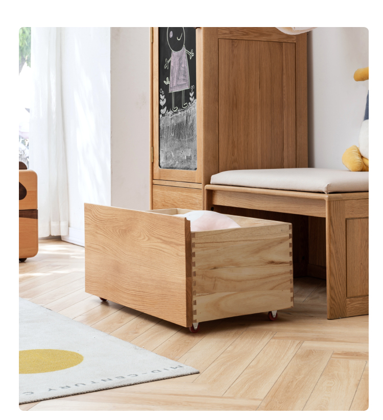 源氏木语实木衣柜卧室储物柜简约小户型卧室两门衣橱 薄荷绿板柜 抽屉