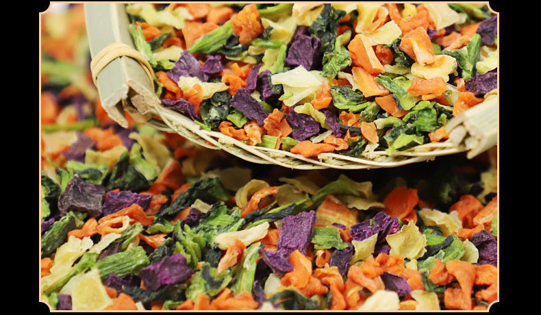 蔬菜干胡萝卜干高丽菜紫薯干煮粥配菜搭档厨房伴侣6种混合蔬菜干3oo克