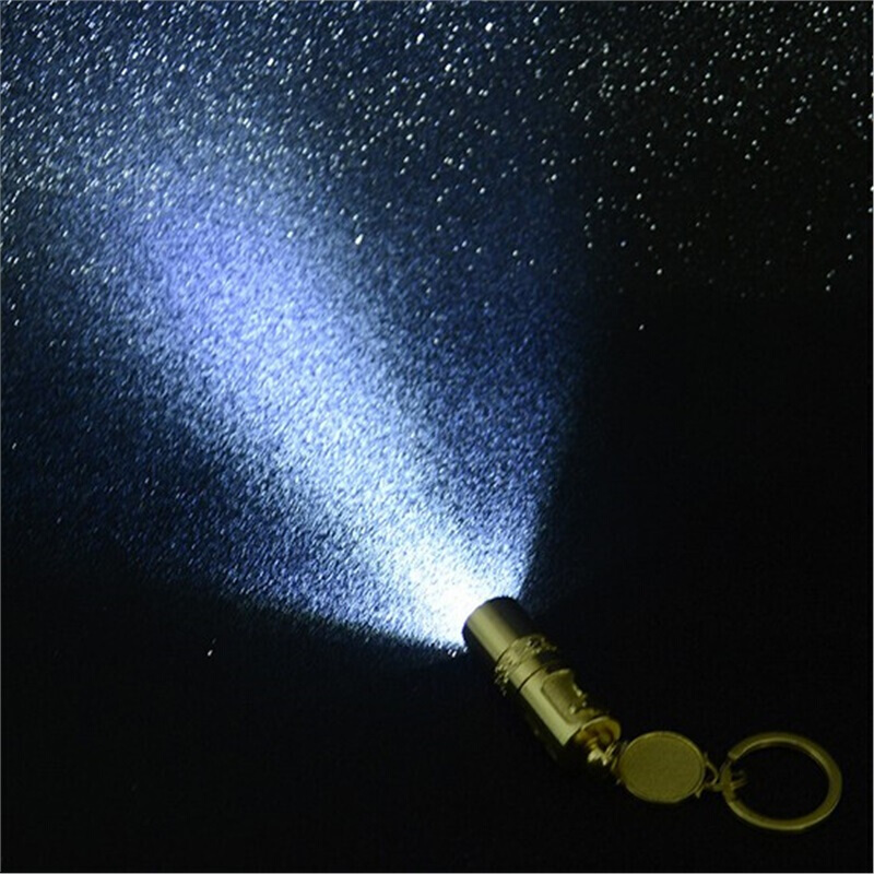 户外小型迷你手电筒家用强光防水可爱女士袖珍钥匙扣微型手电小猫款