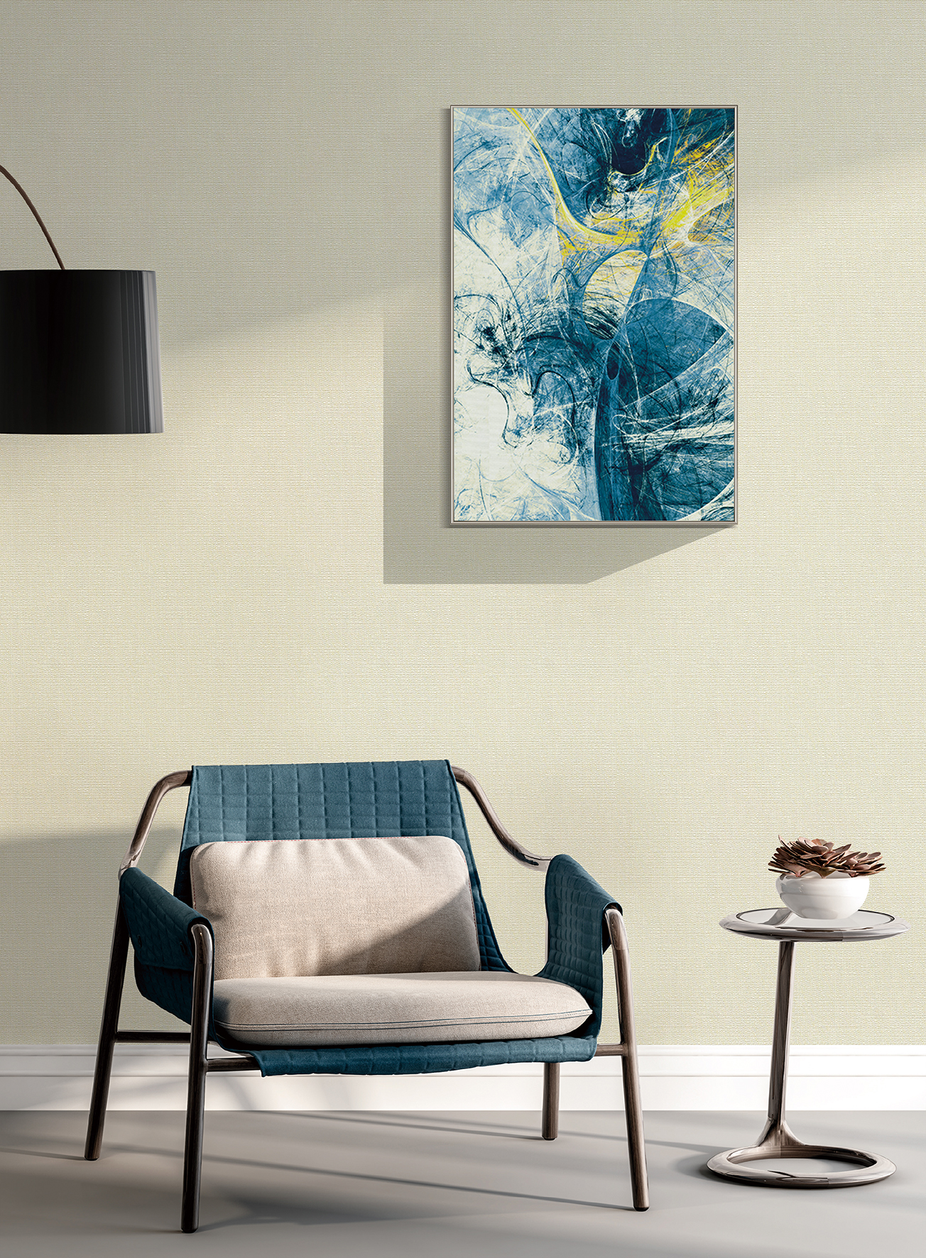 蓝绣 墙布无缝墙布卧室客厅电视沙发背景墙壁布 奢侈系列:sc08 主花价