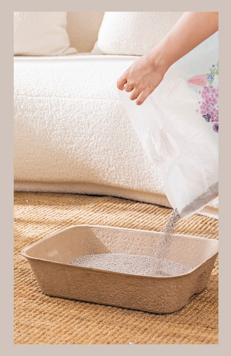 便携式一次性纸质懒人猫砂盆加厚除臭可降解防漏吸水猫咪外出厕所