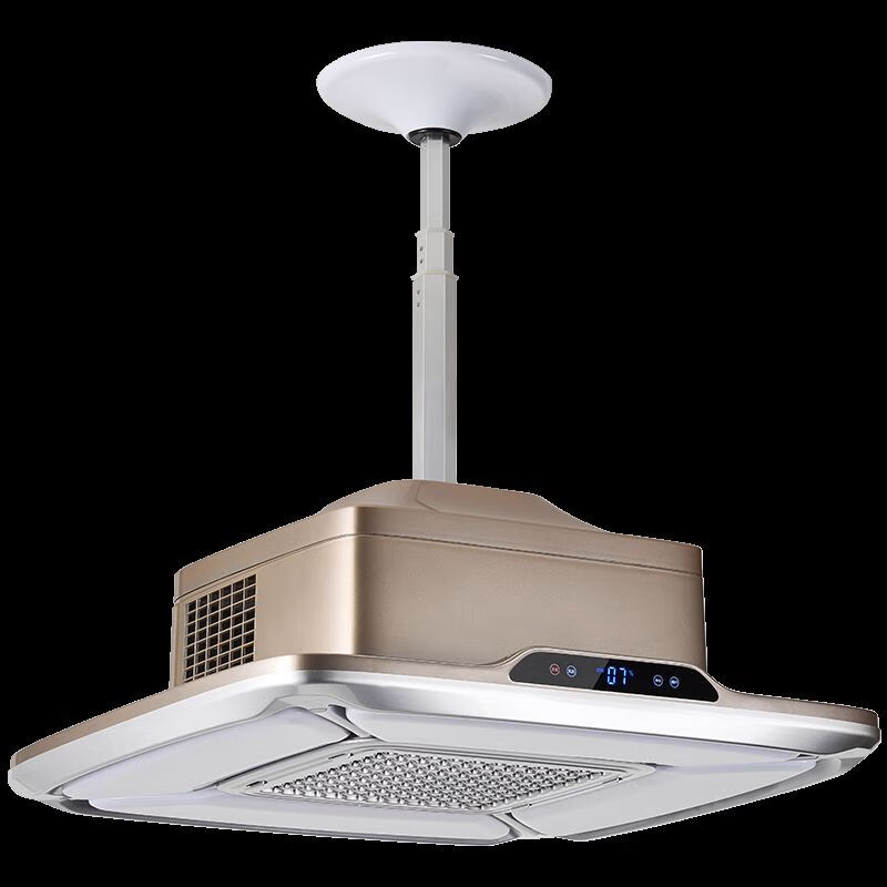 培氧棋牌室麻将机吸烟净化灯自动升降吊灯专用茶楼馆桌排烟抽烟机