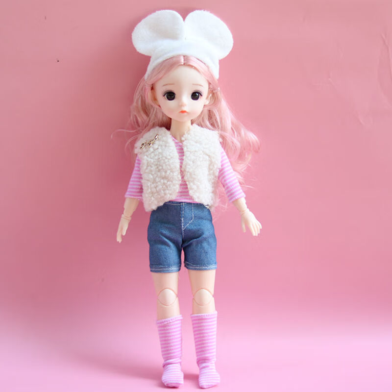 6分bjd娃衣30厘米娃娃衣服套装胖娃娃换装裙子女孩过家家玩具配件