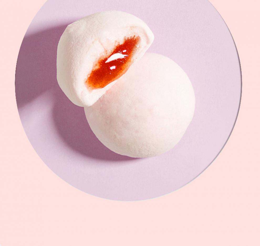 多口味夹心棉花糖咸蛋黄草莓抹茶儿童小吃女朋友网红零食q流心棉花糖