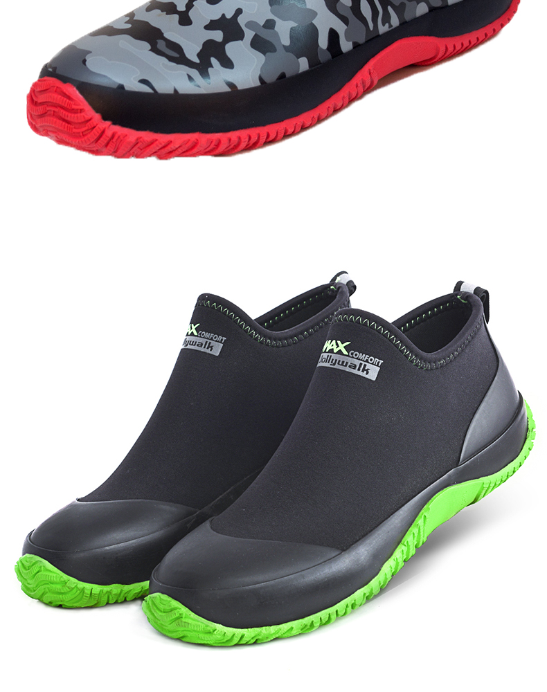 jollywalk非常行雨鞋男女时尚低帮水鞋雨靴牛勃朗潜水鞋防水耐磨防滑