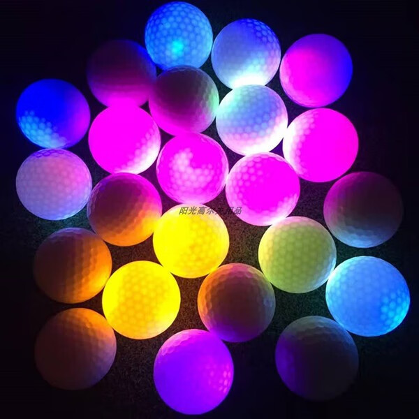 高尔夫球 发光球 夜光球全新高尔夫球闪光球单色恒亮led球led发光球