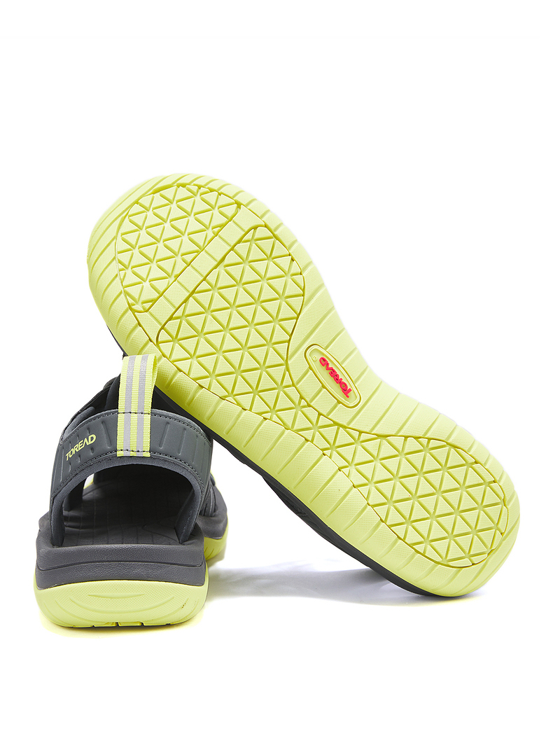 探路者沙滩鞋男士橡胶包头运动凉鞋护脚趾春夏季防滑洞洞鞋软底轻便