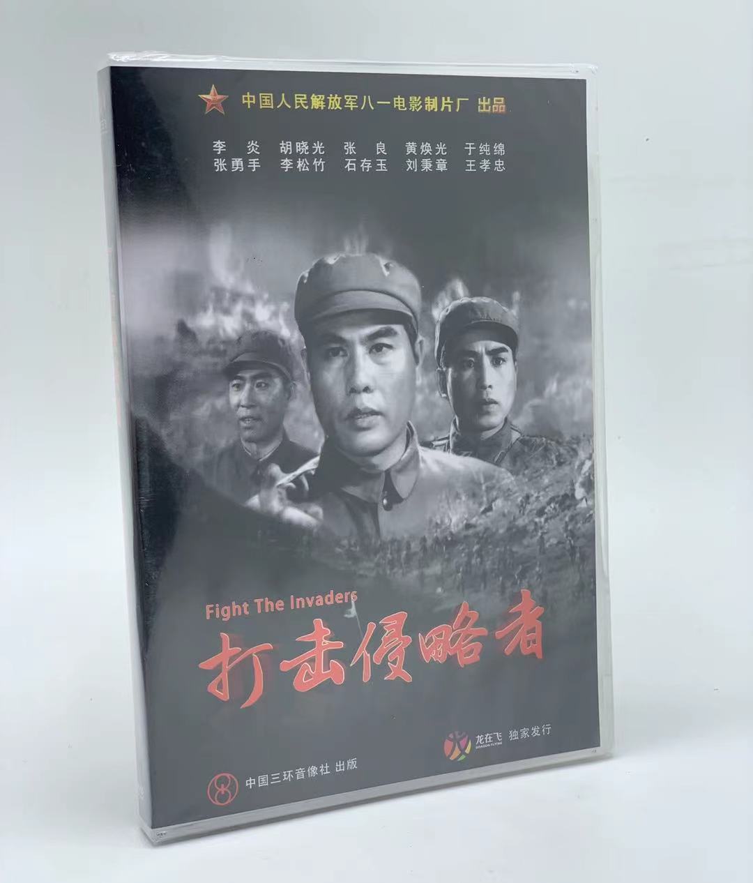 正版老电影dvd光碟打击侵略者盒装dvd李炎胡晓光张良于纯绵