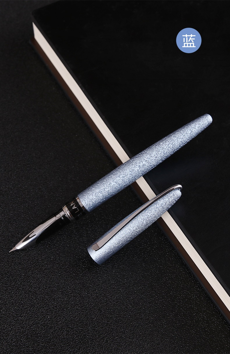 烂笔头钢笔金属杆刻字笔学生用磨砂重手感硬笔书法笔038mm可替换墨囊