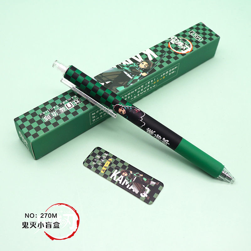 盲盒笔按压笔ins风按动笔高颜值动漫联名限定笔隐藏款鬼灭之刃盲盒1支