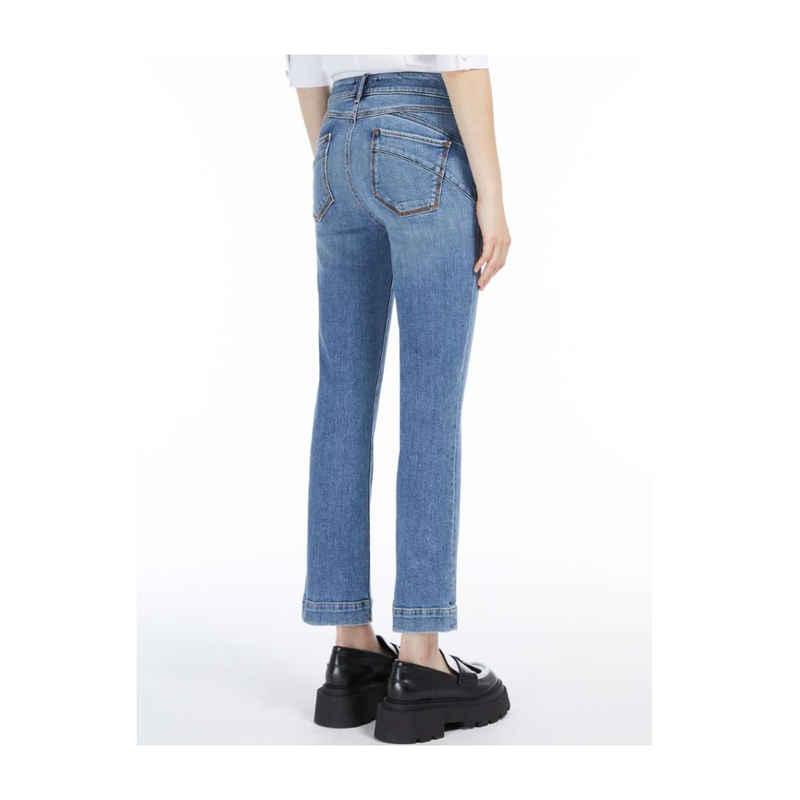 斯宝麦斯sportmax 牛仔裤女士奢侈品迷你喇叭九分徽标牛仔裤 008 eu