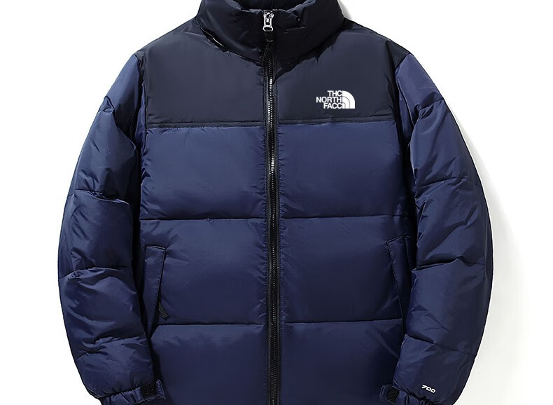 动感 北面宇羽绒服联名经典款700蓬松男女连帽加厚情 黑色 m【图片