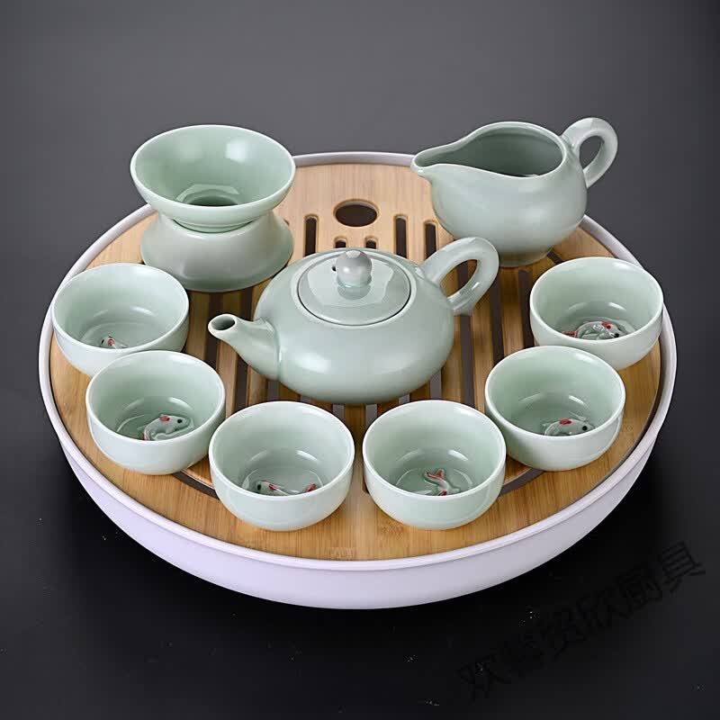 简易茶具套装烧水壶茶具套装家用小型茶台整套功夫茶具简易中式小套储