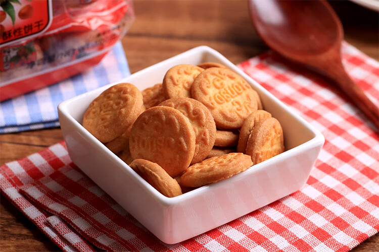 鸿达栗蓉饼500gx2 香酥栗子味饼干营养早餐代餐小吃办公休闲零食 栗蓉