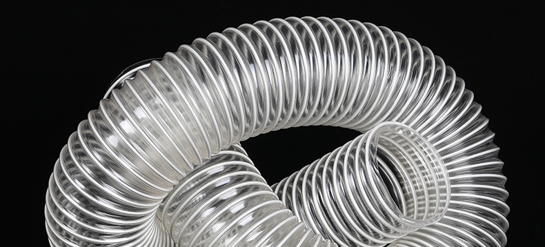 pvc透明钢丝软管吸尘风管雕刻机除尘管塑料工业伸缩排风通风定制 250