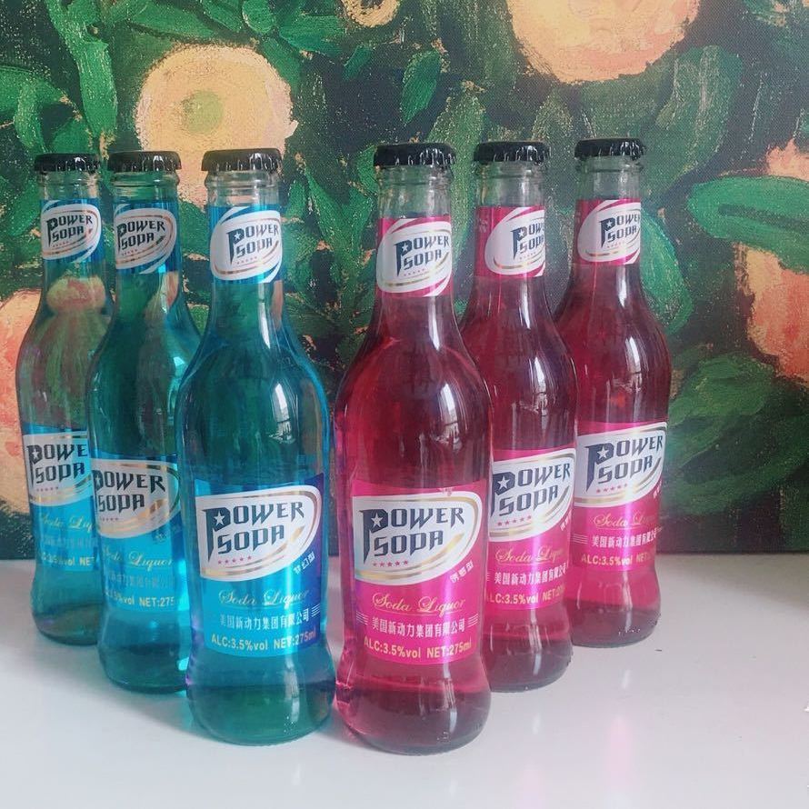 5折动力火车啤酒275ml6瓶美国动力火车夜店ktv酒吧诱惑型弱碱性苏打酒