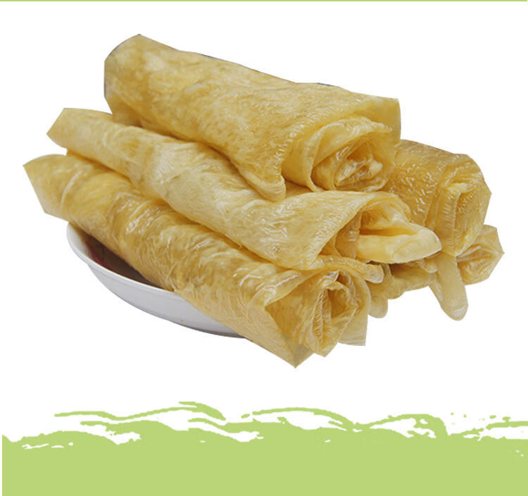 【】河南信阳特产手工地锅新鲜头层豆筋豆巾豆油皮干豆筋 精品新鲜头