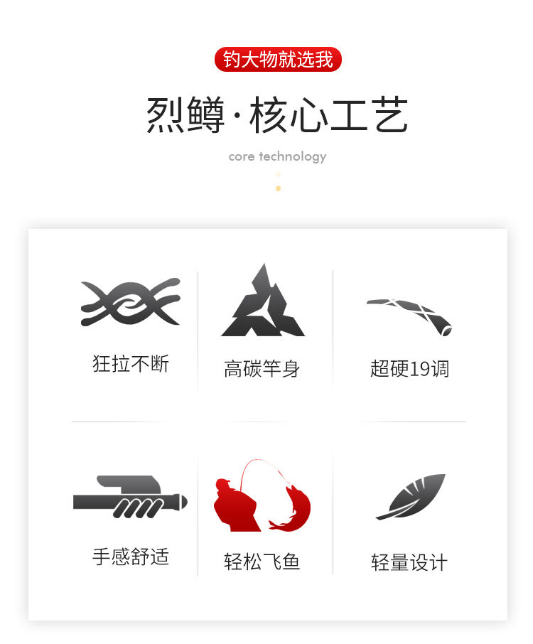 超短节鱼竿手竿碳素迷你袖珍溪流竿超轻超硬19调手杆便携鱼竿套装烈鳟