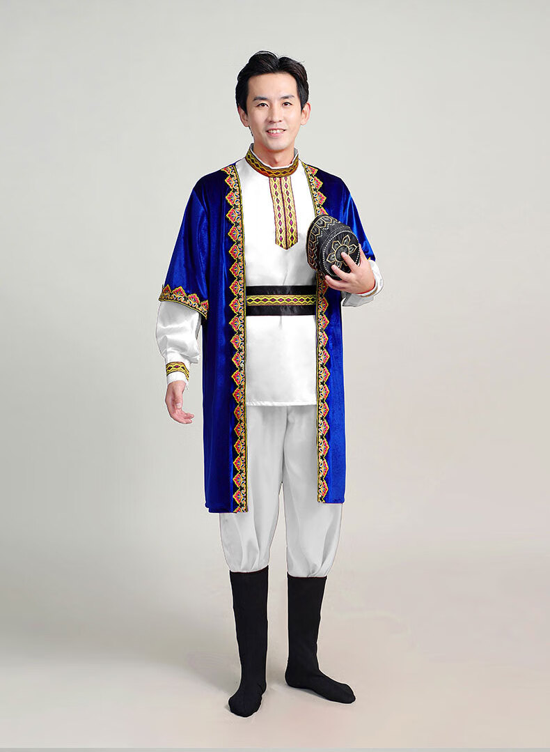 司倾【艺考舞蹈演出服】新疆维吾尔族舞蹈服装男新疆维吾尔族服装男士