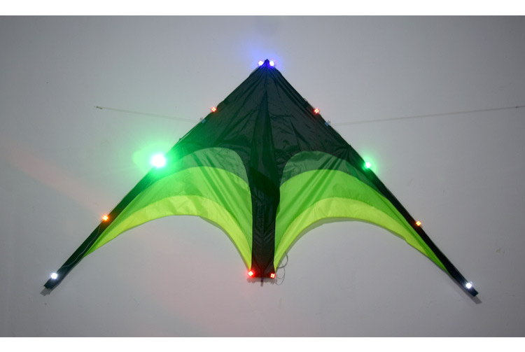 风筝led灯奥月潍坊夜光风筝多彩发光边灯20头36头48头led花灯串灯跑马