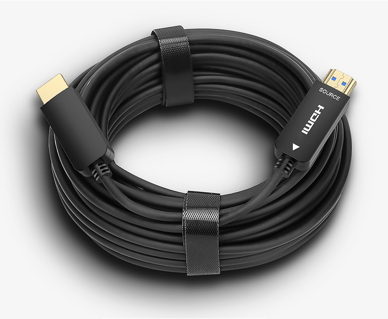 光纤hdmi细软线50米20米长距离无损传输台式主机笔记本电脑连接大屏幕