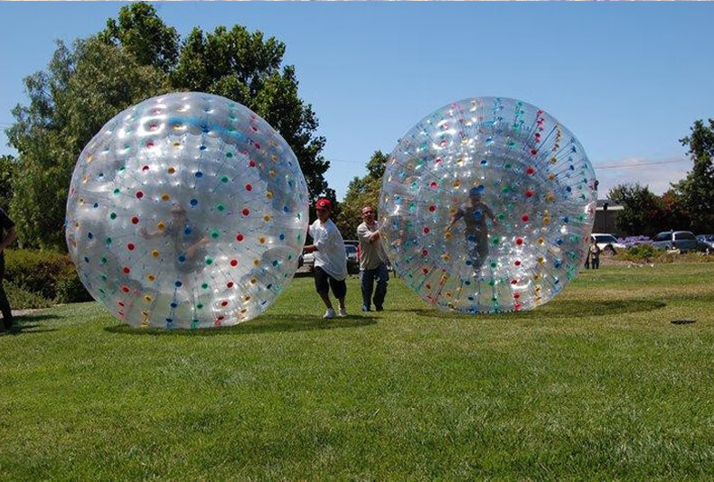 碰碰球充气雪地充气悠波球草地悠波球碰碰球竞技碰撞球雪地滚筒球雪地