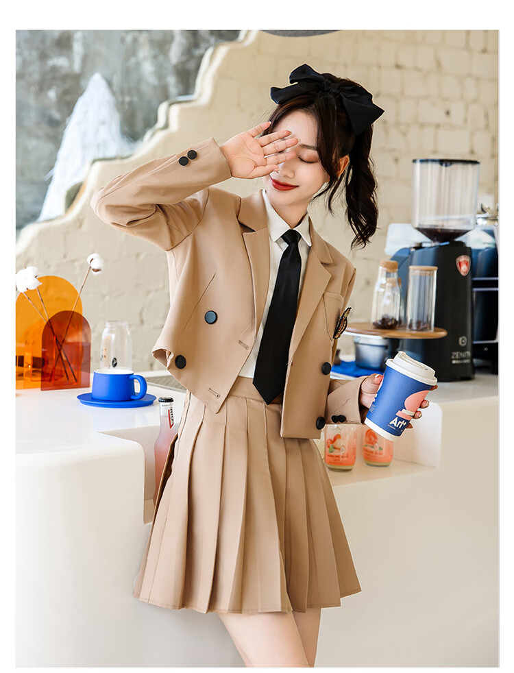 园服秋冬老师幼儿教招面试服装老师工作服教师职业套装女西装秋冬季