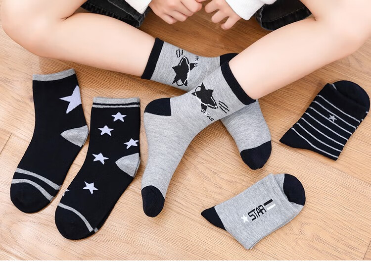 店男童袜子春秋款纯棉中大童秋冬季薄款全棉儿童10岁12青少年15男孩