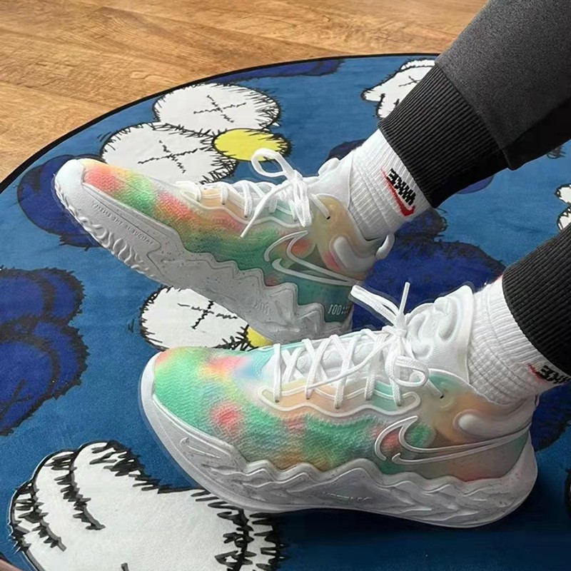 nike耐克airzoomrun白彩虹男子实战篮球鞋da7920106dm723510943