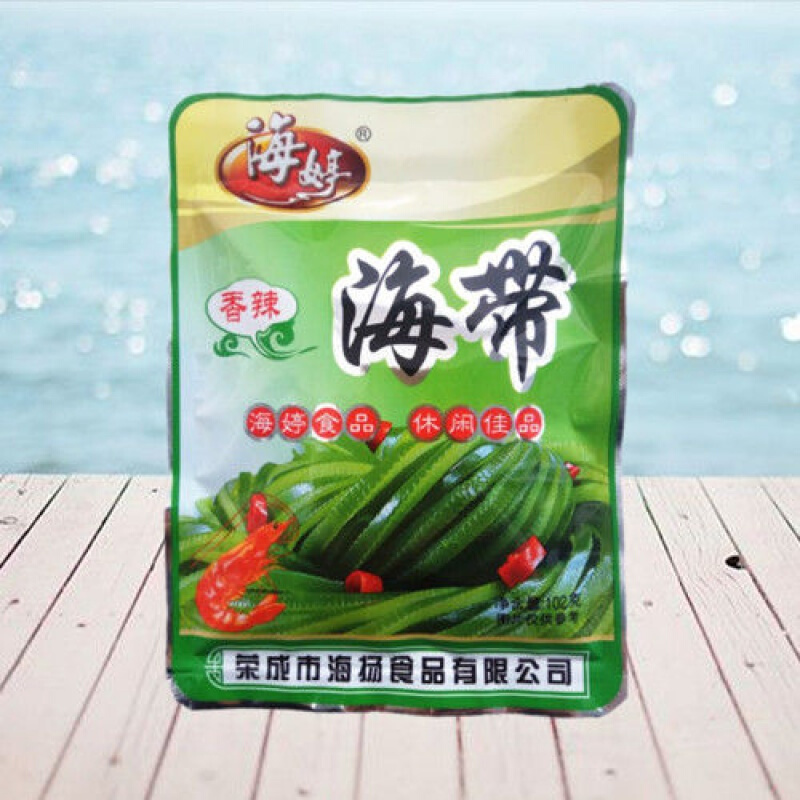 海婷海带丝即食香辣麻辣味小包装咸菜榨菜下饭菜整箱 香辣/102克*25袋