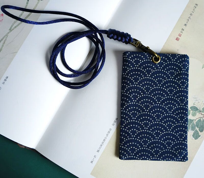 门禁卡套保护套门禁卡卡套门禁卡包手工布艺卡套交通卡公交卡校园饭卡