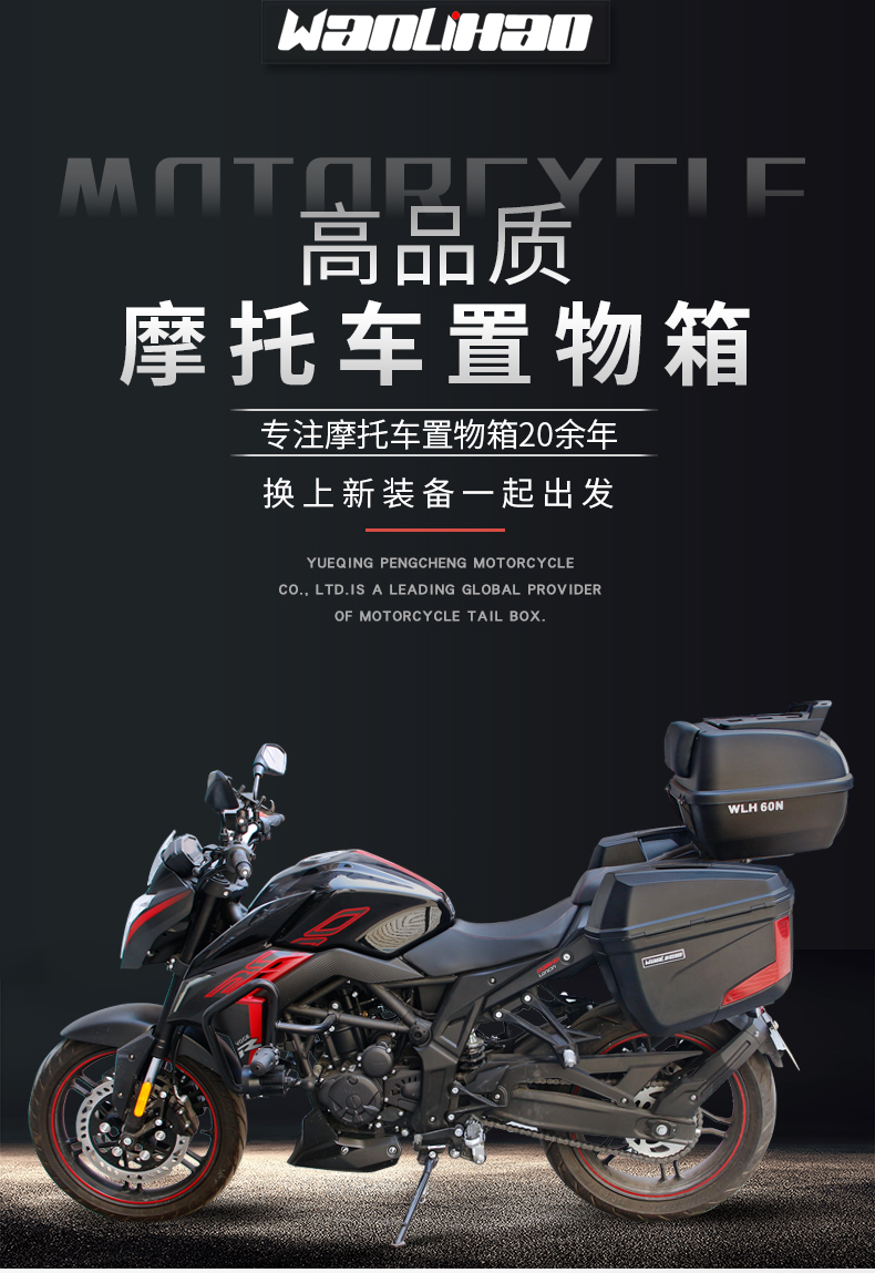 适用于隆鑫无极300r边箱摩托车尾箱通用后备箱子快拆三箱改装侧箱v36