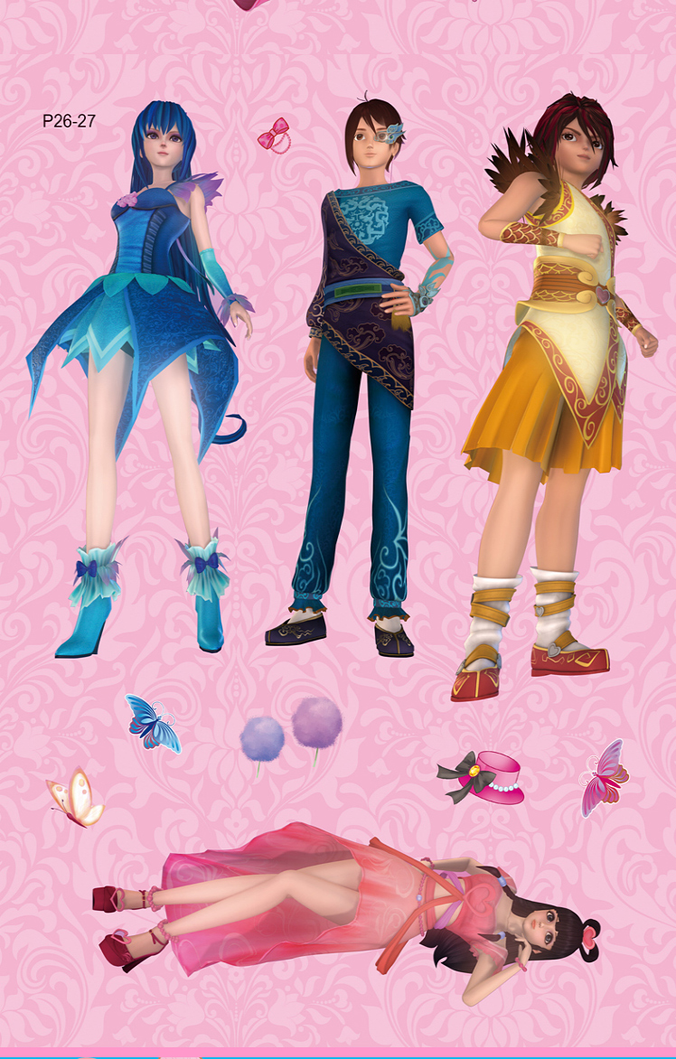 叶罗丽亮闪闪换装游戏贴贴书全套6册精灵梦公主珍藏卡通动漫趣味贴画