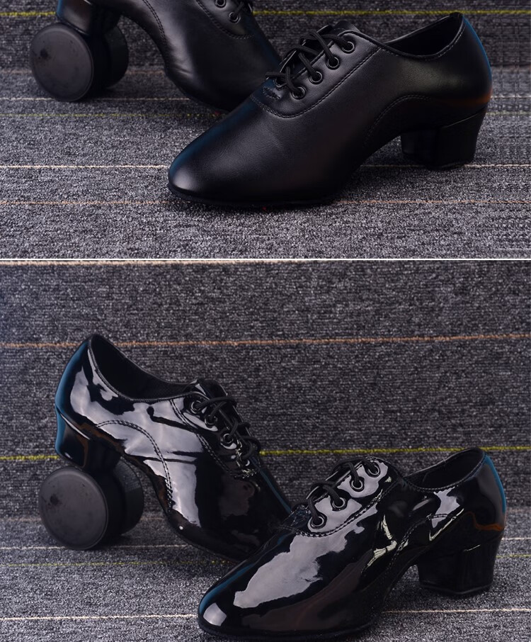 男士高跟舞蹈鞋拉丁舞鞋男交谊舞跳舞鞋男鞋孩女孩软底练功恰恰秋冬
