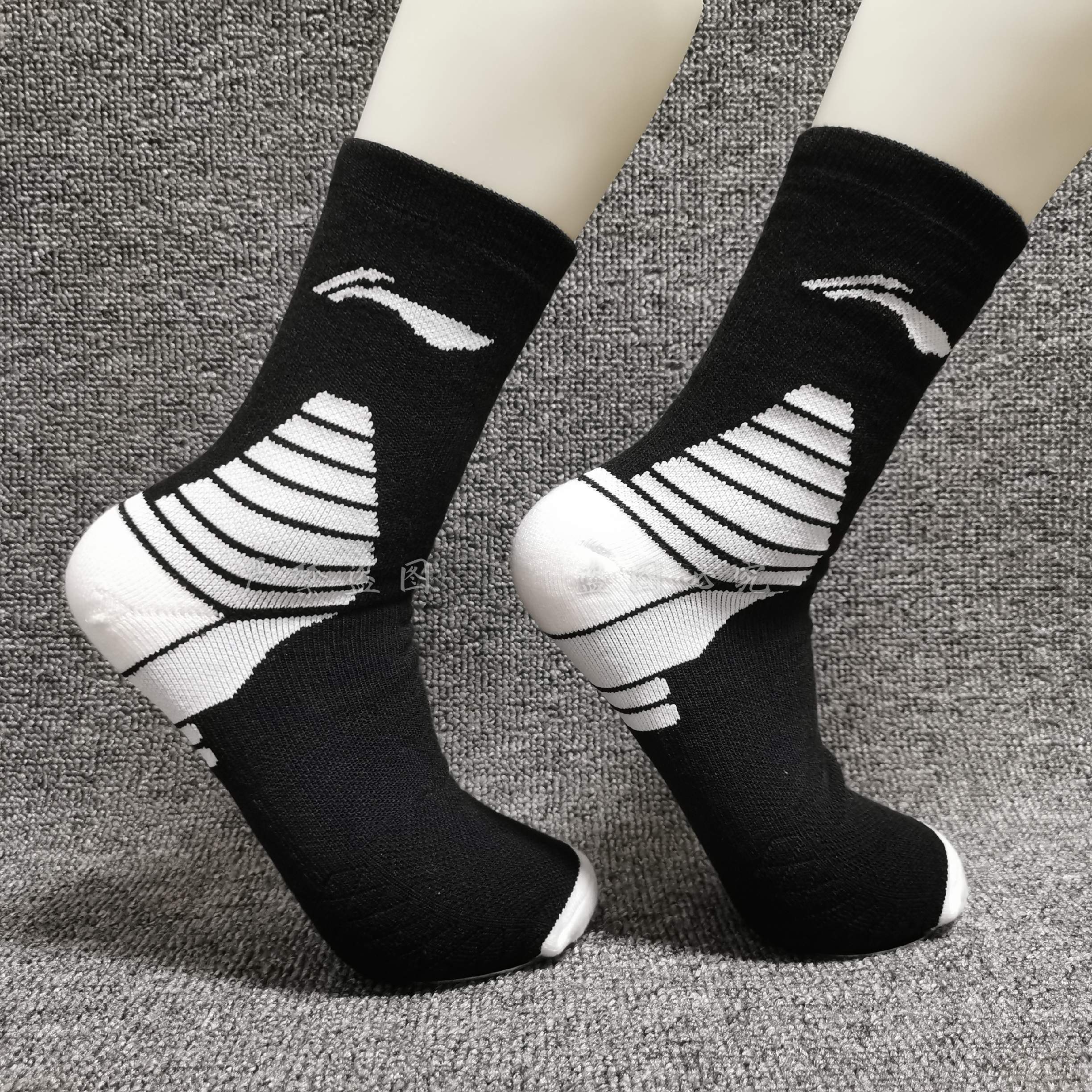 篮球袜男精英袜子实战中筒高帮cba球员版加厚毛巾底运动球袜 全明星