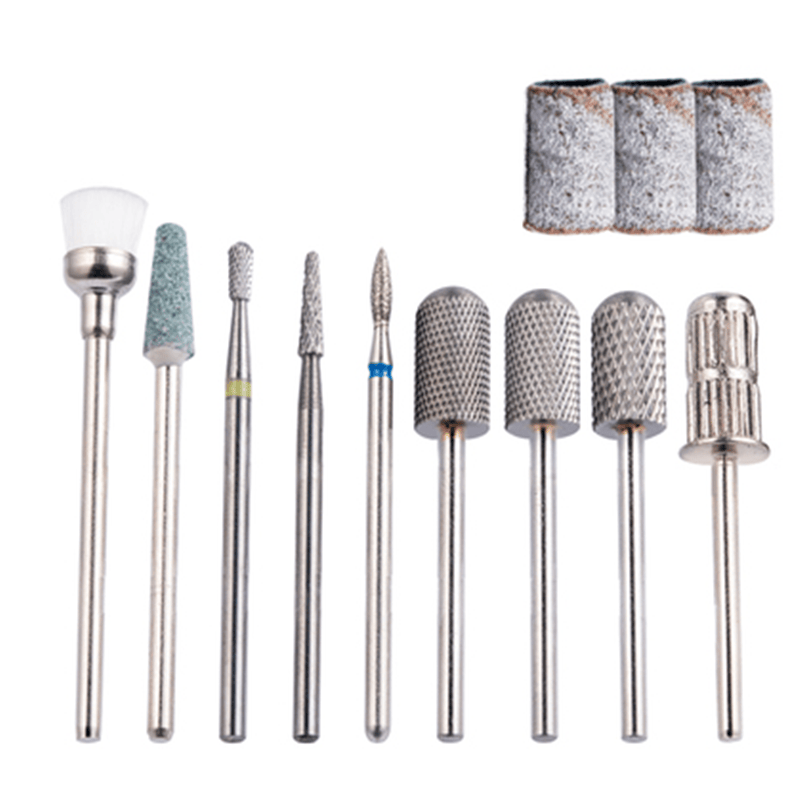 茹诗妮美甲打磨头电动卸甲打磨机配件替换陶瓷打磨钻头专去死皮打磨头