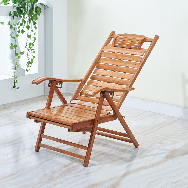 定制竹躺椅午休摇椅竹椅折叠椅竹子摇摇椅老人逍遥椅家用午睡椅子竹木