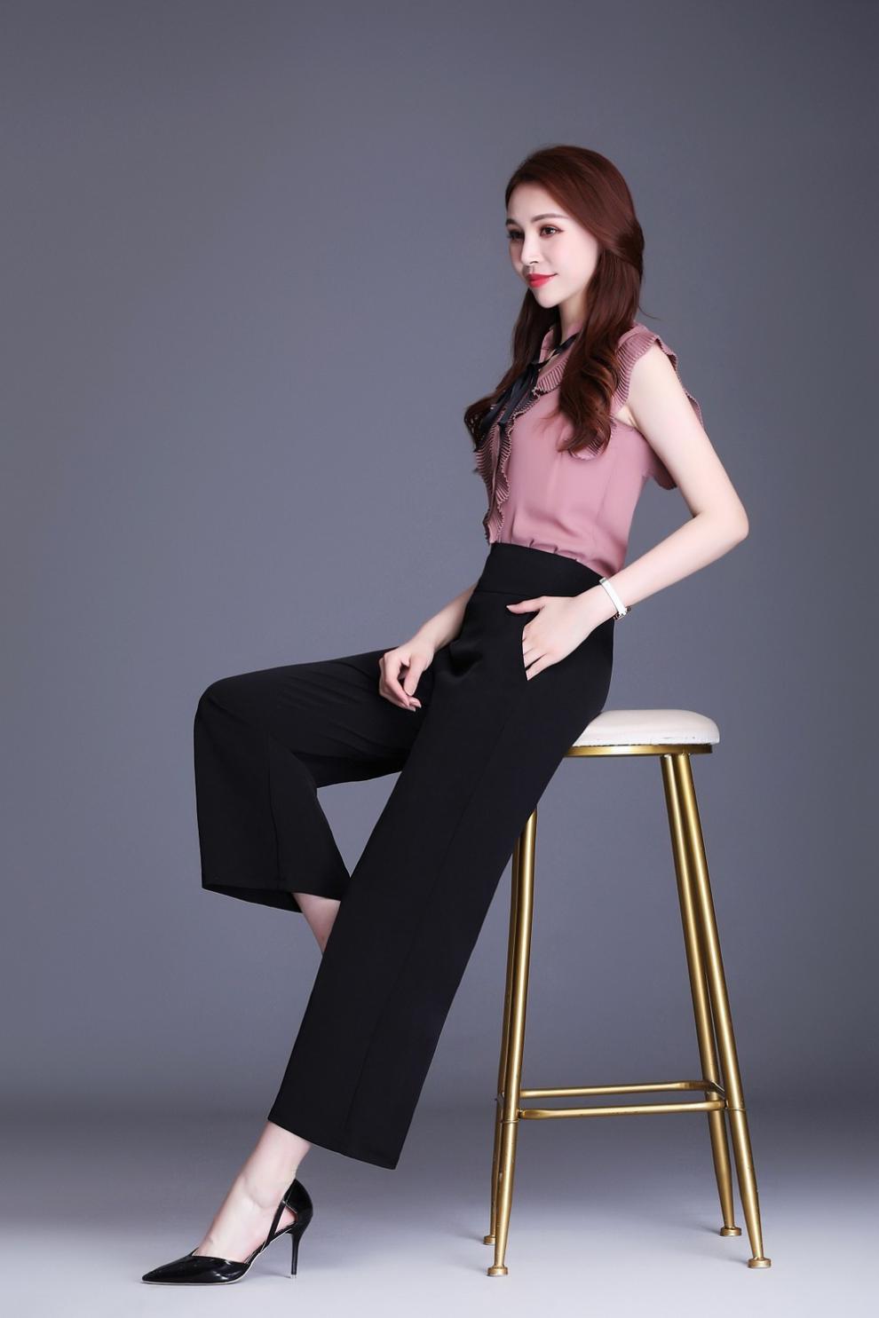 女装新款阔腿裤女高腰垂感2021新款夏季宽松大脚裤直筒显瘦垂坠宽腿