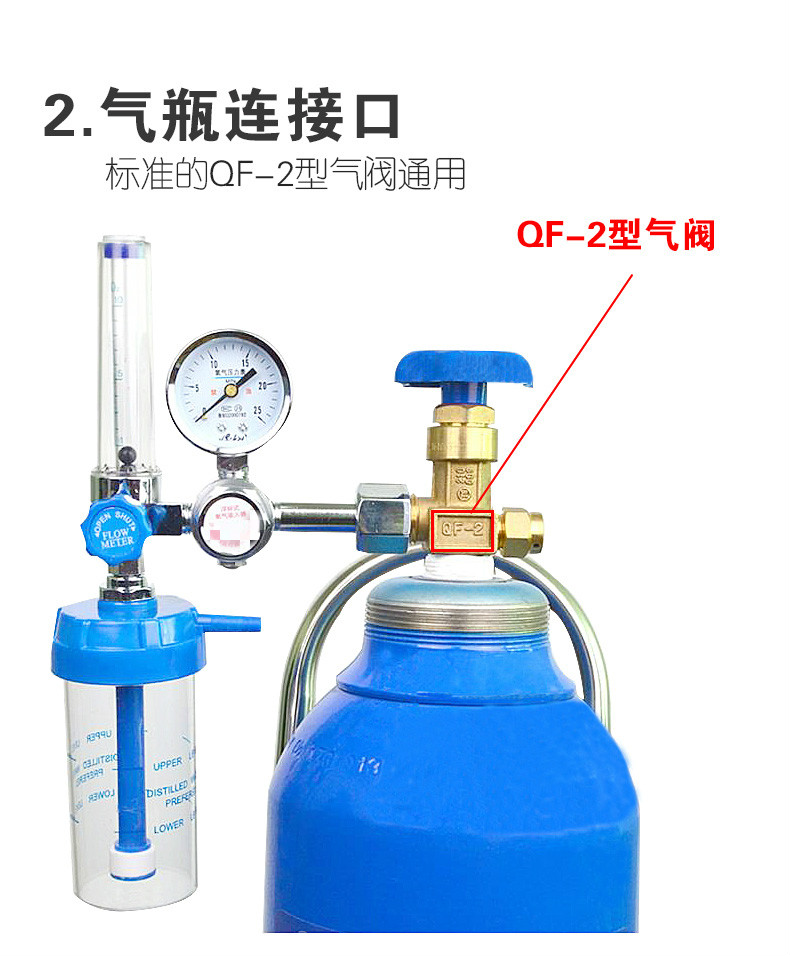 醫用氧氣減壓閥家用氧氣瓶吸入器浮標式氧氣表減壓閥器溼化瓶壓力錶