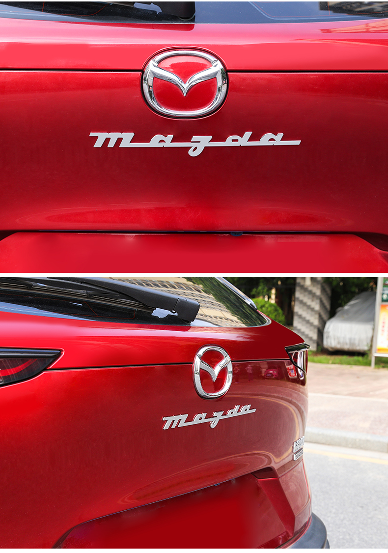 醉米马自达6阿特兹改装车标昂克赛拉cx-4cx-5cx30后装饰贴海外版车标